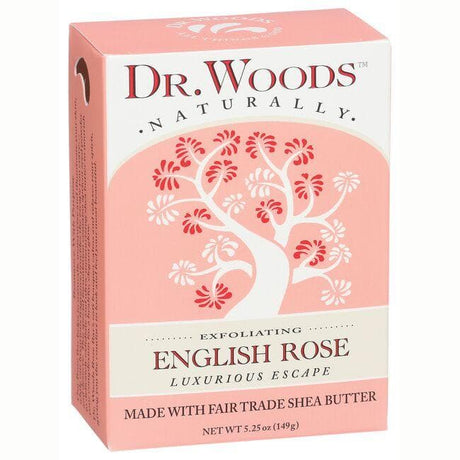 Dr. Woods Skin Lightening English Rose Bar Soap (5.25 Oz.) - Cozy Farm 