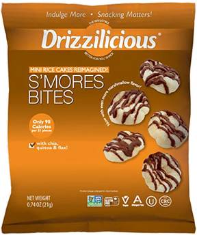 Drizzilicious Rice Crisp Smores Bites, 80-Count, 0.74 Oz - Cozy Farm 
