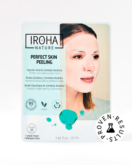 Iroha Nature - Peeling Face Mask, 1 ct (Pack of 15) - Exfoliating Korean Skincare