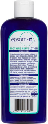 Epsom-it  Nerve Pain Relief Salt - Essential Magnesium Soak - 8 Ounces - Cozy Farm 