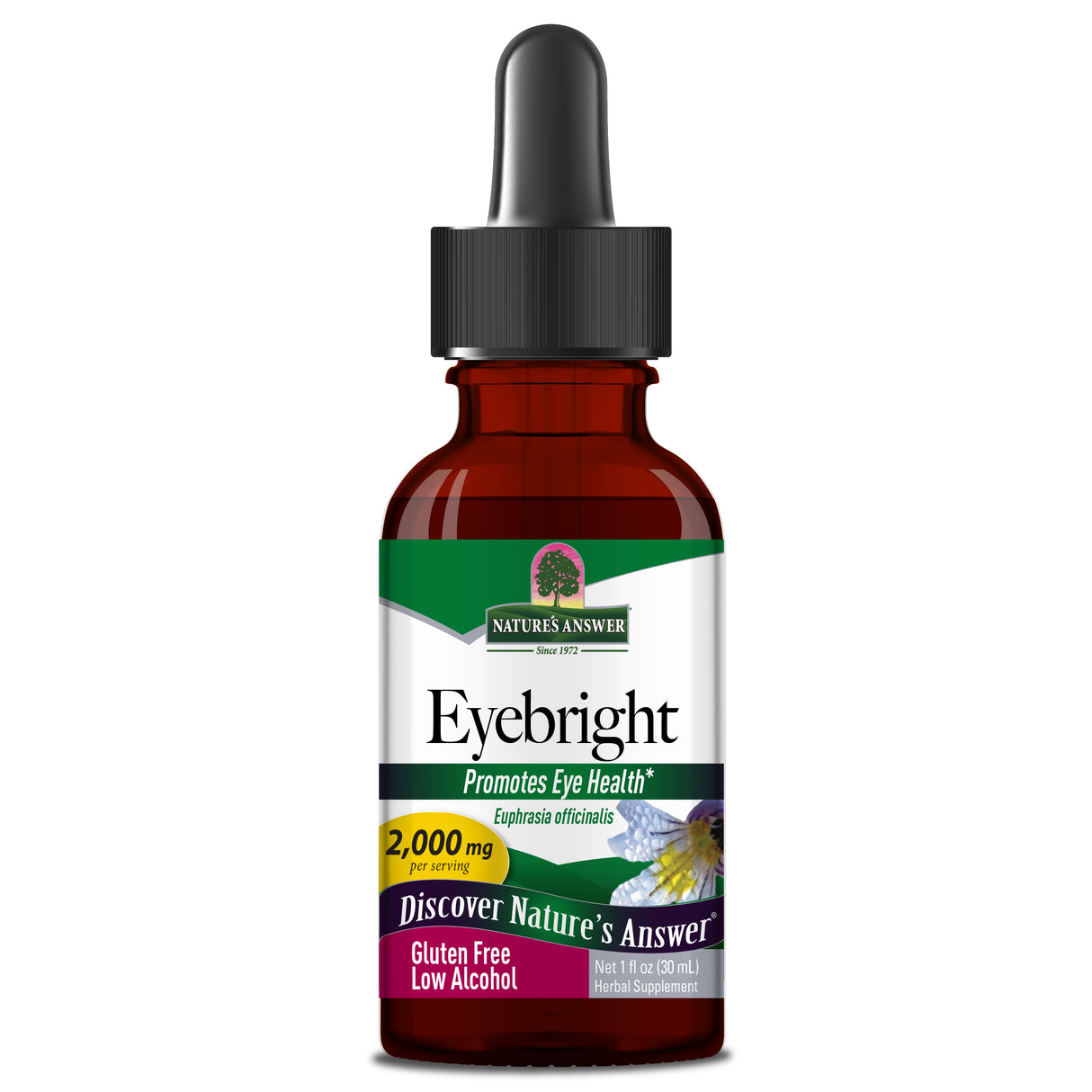 Nature's Answer Eyebright Herb Alcohol-Free, 1 Fl Oz