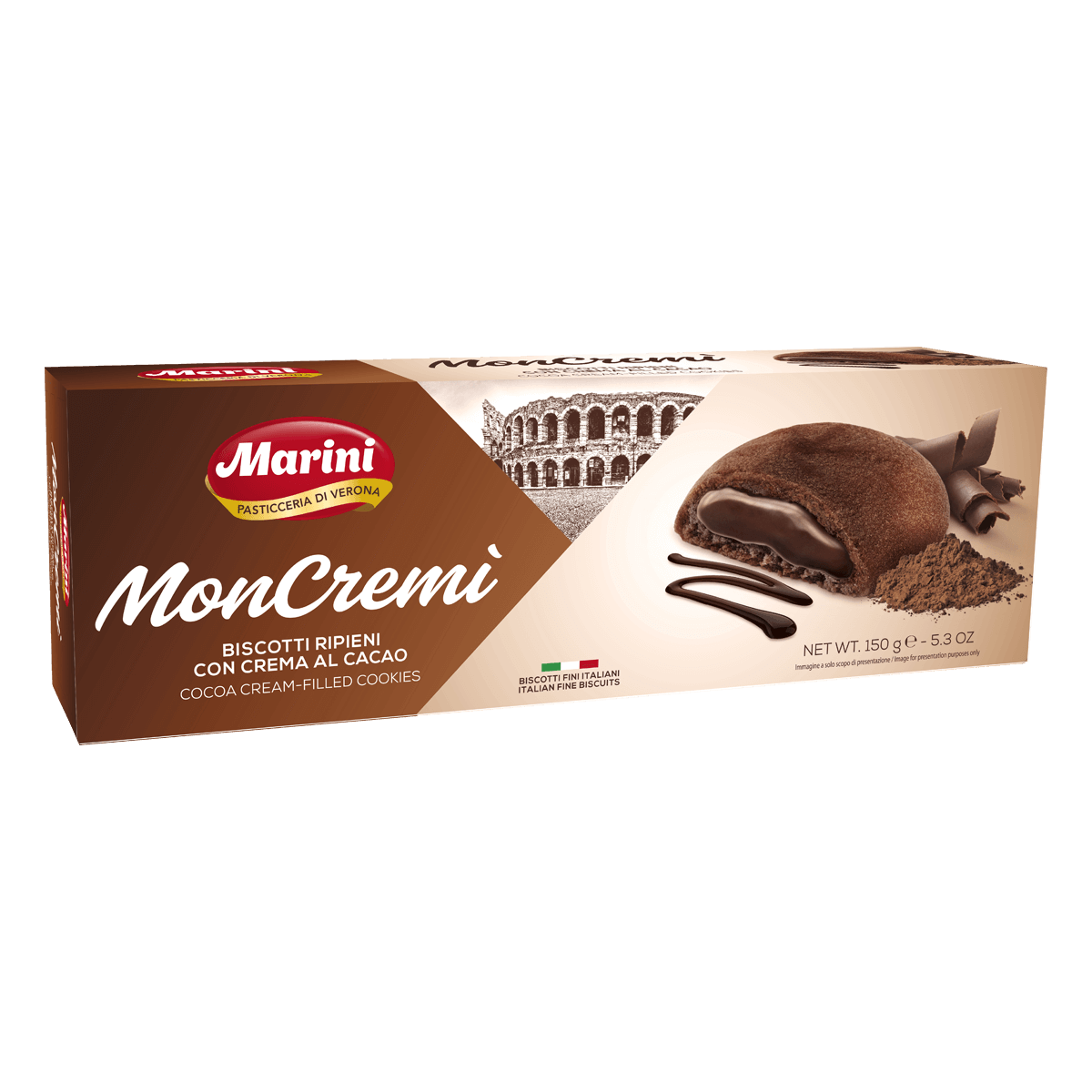 MonCremì Cookies With Cocoa Cream 150g By Marini