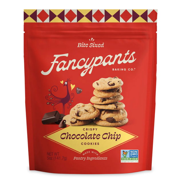 Fancypants - Chocolate Chip Cookies, 5 oz (Pack of 6) - Kosher, GMO-Free