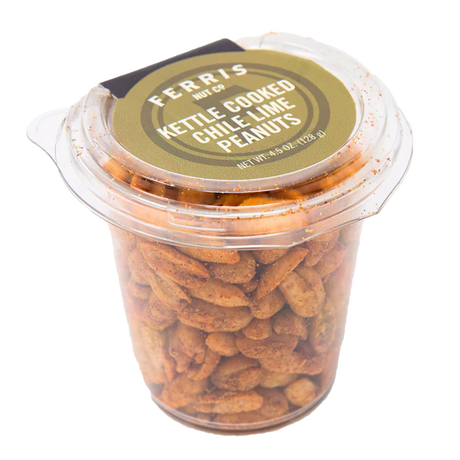 Ferris Nut Co. - Chile Lime Peanuts, 4.5 oz (Pack of 12) - Spicy Snack Nuts