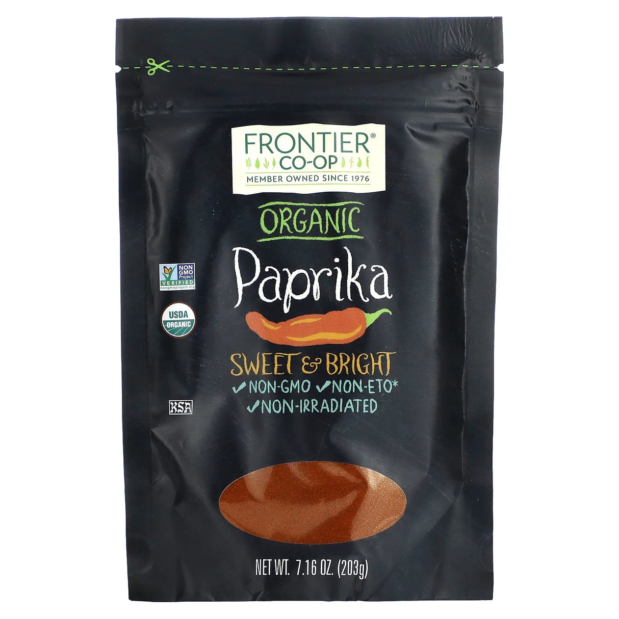 Frontier Natural Products Coop - Organic Paprika Ground, 7.16 oz (Pack of 12) - Spanish Smoked Seasoning