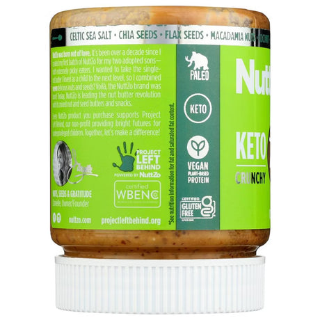 Nuttzo Nut & Seed Butter Keto, Low Carb, Unsweetened, 12 Oz. (Pack of 6)