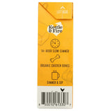 Kettle & Fire product packaging with branding and text on a white background