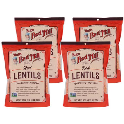 Bob's Red Mill Beans Red Lentils (Pack of 4 - 27 Oz.) 