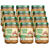 Santa Cruz Organic Crunchy Peanut Butter, No Stir, 16 oz (Pack of 12)