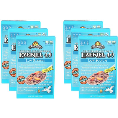 Food For Life Ezekiel 4:9 Sprouted Grain Low Sodium Crunchy Cereal - 6 Pack - 16 Oz