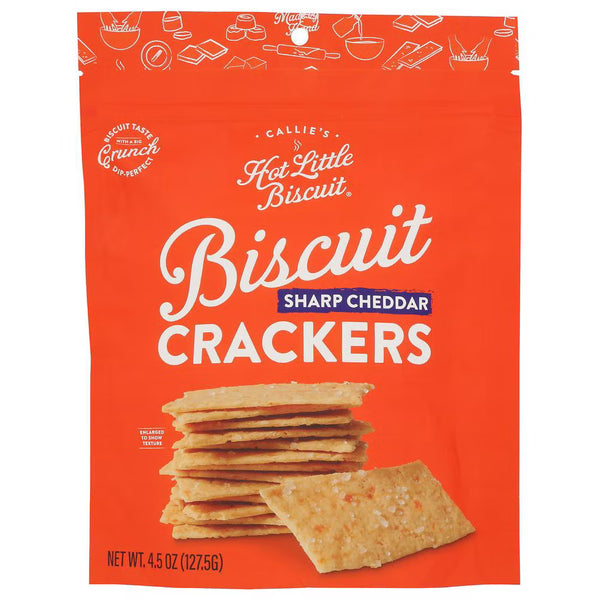 Callie's Sharp Cheddar Biscuit Crackers, 4.5 oz (Case of 6)