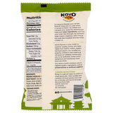 Koyo noodle package with nutritional information and cooking instructions on a white background