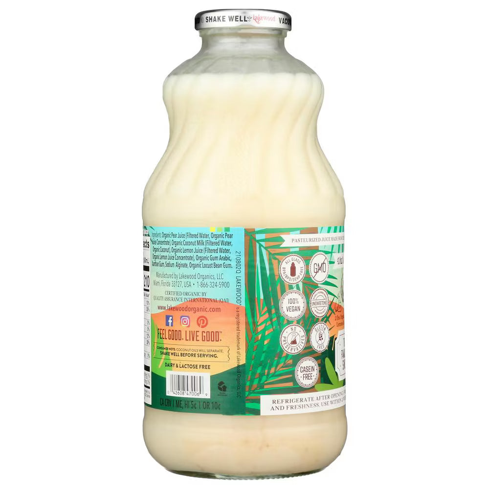Lakewood Organic Coconut Juice Blend, Case of 6 (32 Fl. Oz. Ea.)