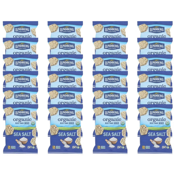Lundberg Family Farms Mini Sea Salt Rice Cakes, 1 Oz. per Cake, 24-Pack