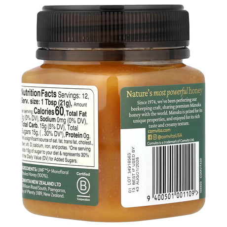 Comvita Raw Manuka Honey, UMF 5+, MGO 83+, 8.8 oz