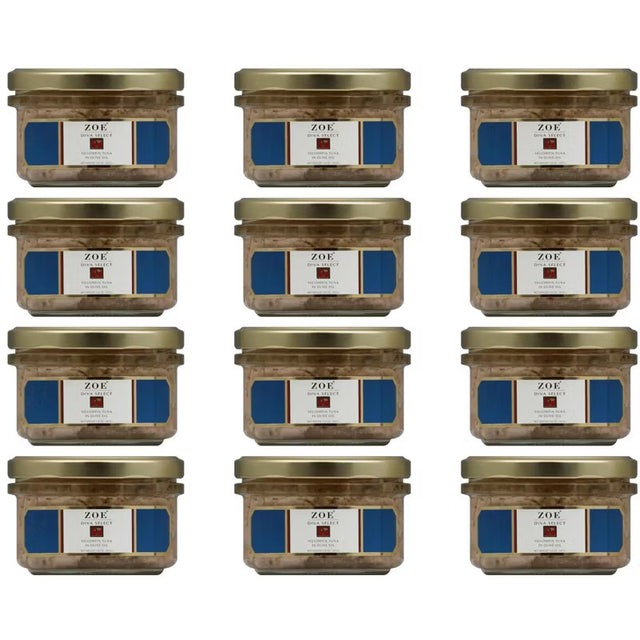 Zoe Yellowfin Tuna in Olive Oil – 6.7 oz (Pack of 12) | Premium Spanish Tuna