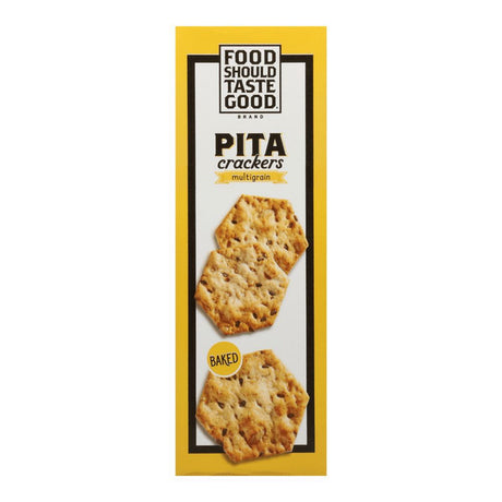 Food Should Taste Good Multigrain Pita Crackers, Baked, 5 Oz., Case of 6