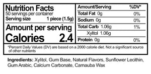 Epic Dental Xylitol Gum - Sugar-Free Peppermint Breath Fresheners (50 ct) - Cozy Farm 