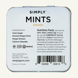 Simply Gum Ginger Mint Chewing Gum, 30 ct, Case of 6 back