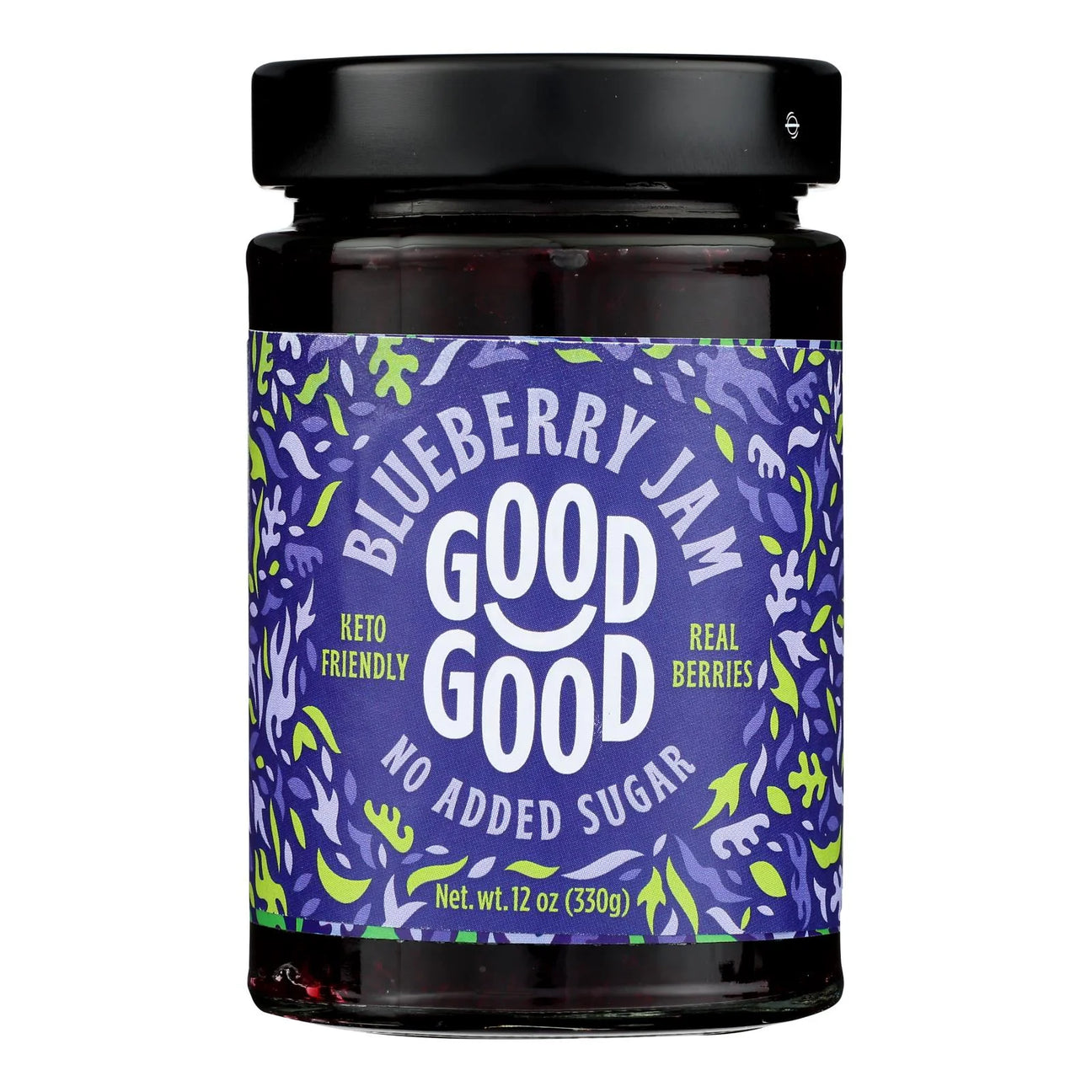 Good Good - Blackberry Jam, 12 oz (Pack of 6) - Gluten-Free Fruit Spread