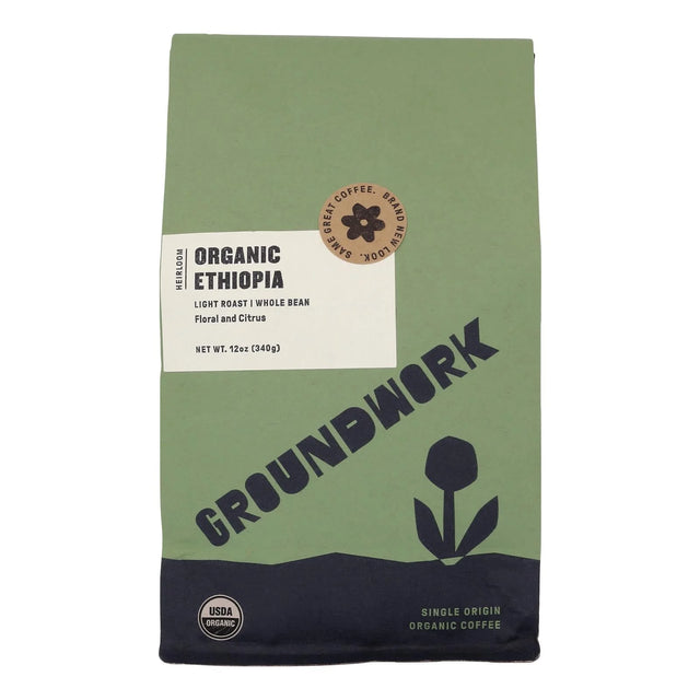 Groundwork - Organic Wild Bloom Coffee, 10 oz (Pack of 6) - Gluten-Free Kosher