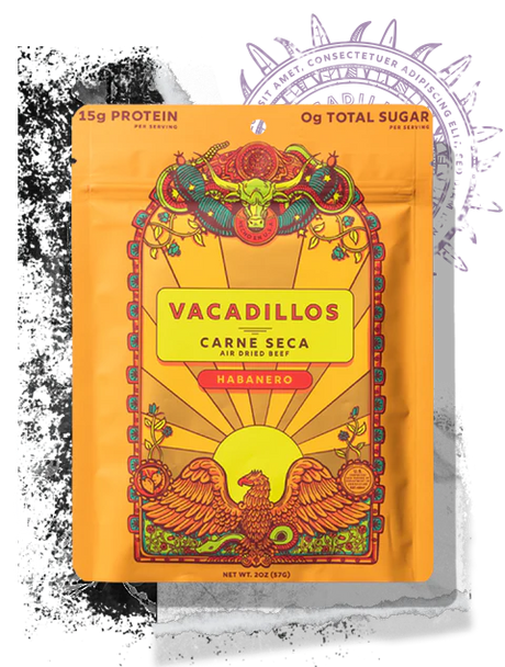 Vacadillos Habanero Carne Seca, 2oz Pack of 8 - Cozy Farm 