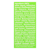 List of ingredients on a green background