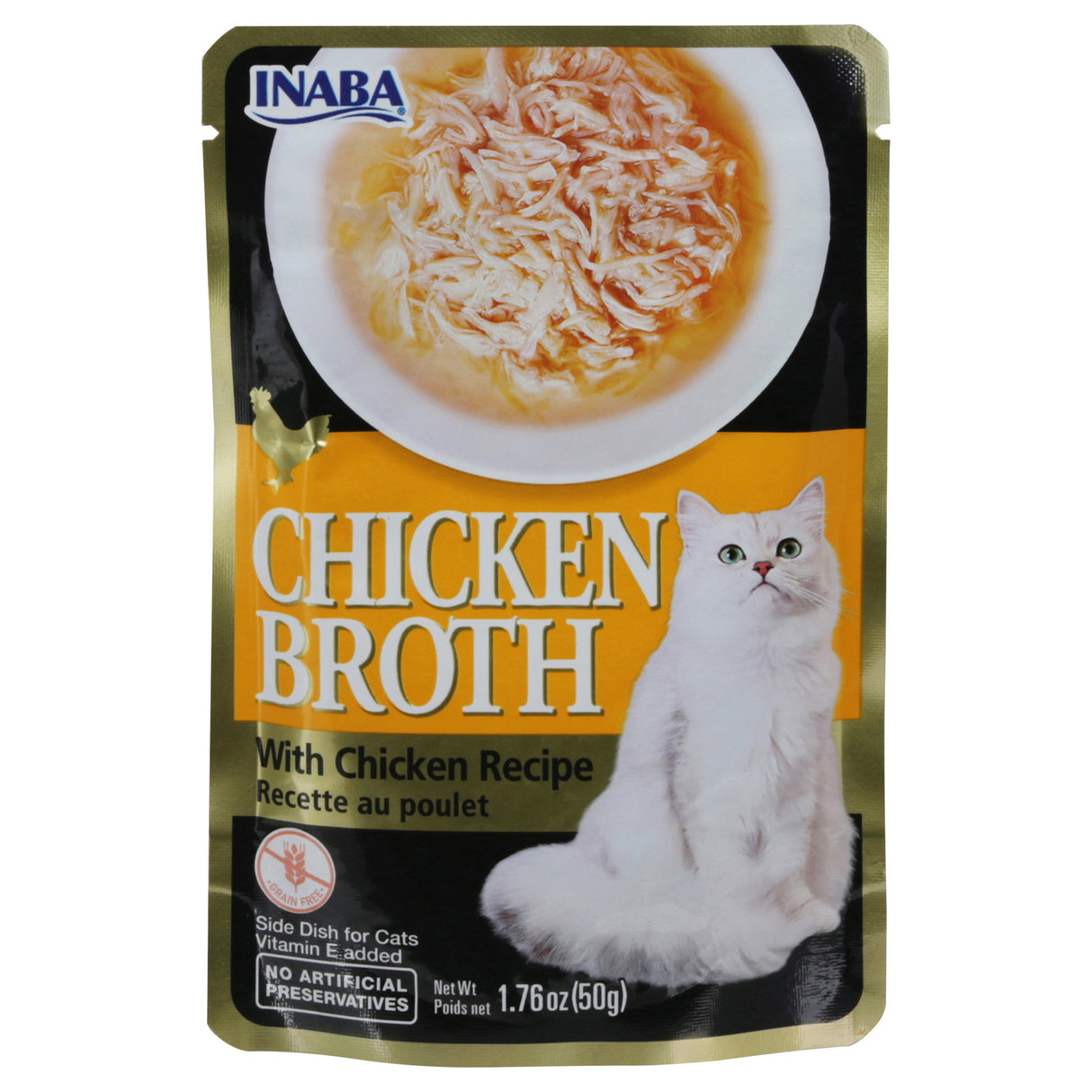 Inaba Churu Creamy Lickable Puree Cat Food Chicken Broth - 8 Pack - 1.76 Oz Each - Cozy Farm 