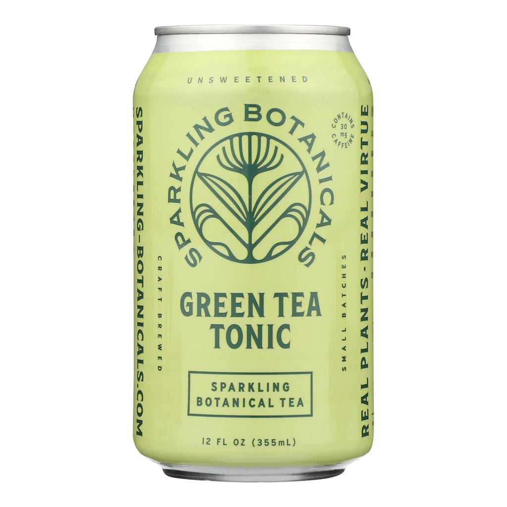 Rishi Sparkling Tea Green Tonic, Green Tea Zest, 12oz. Can, Pack of 12 - Cozy Farm 