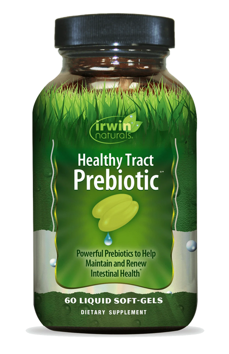 Irwin Naturals - Healthy Tract Prebiotic, 60 Softgels - Digestive Health Support