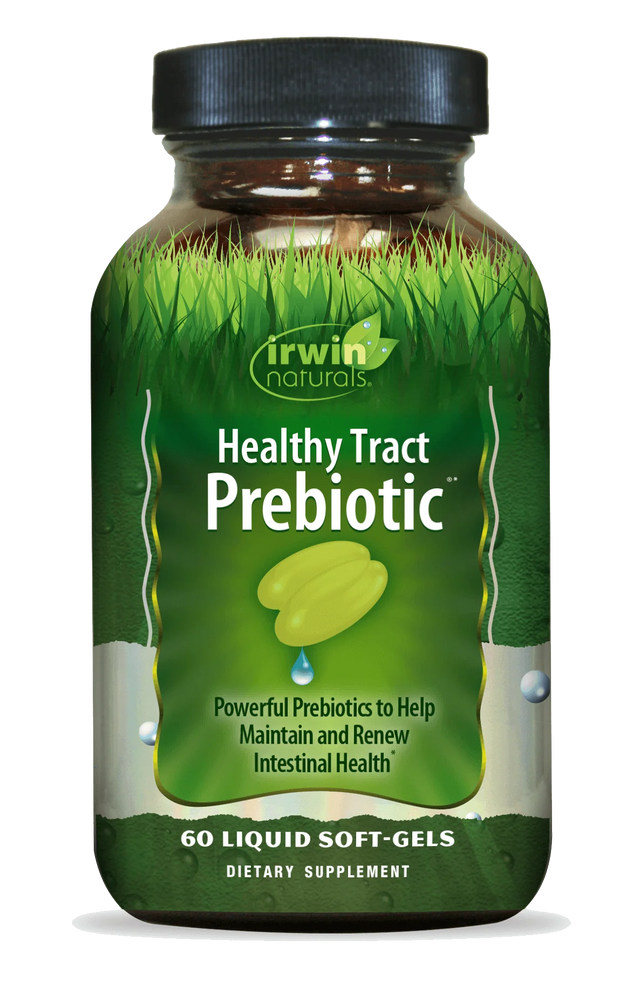 Irwin Naturals - Healthy Tract Prebiotic, 60 Softgels - Digestive Health Support