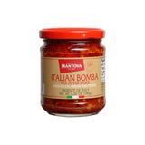 Mantova Italian Bomba Hot Pepper Sauce, 6.35 oz / 180g