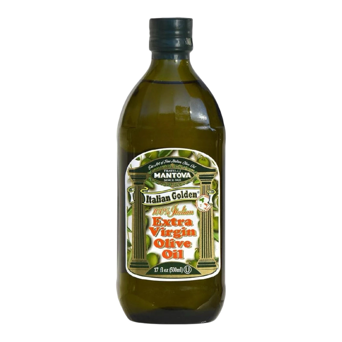 Mantova 100% Italian Golden Extra Virgin Olive Oil, 500ml
