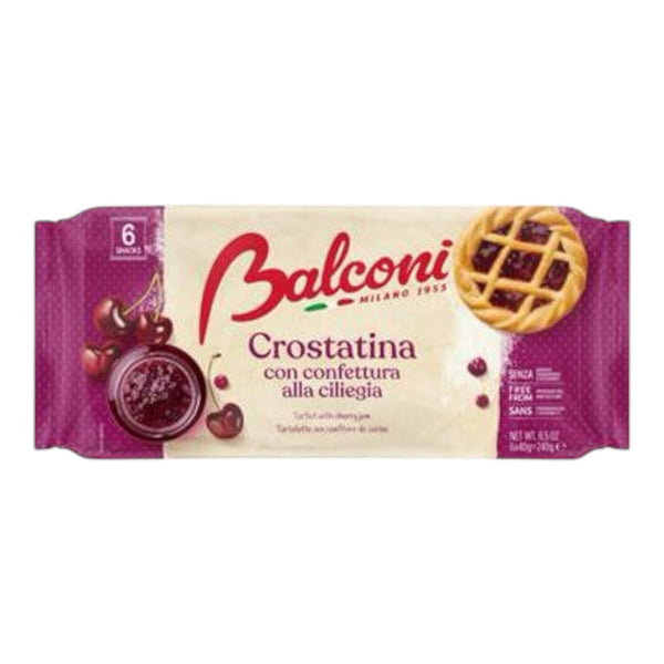 Balconi Crostatine Cherry Jam Tartlets, 240g
