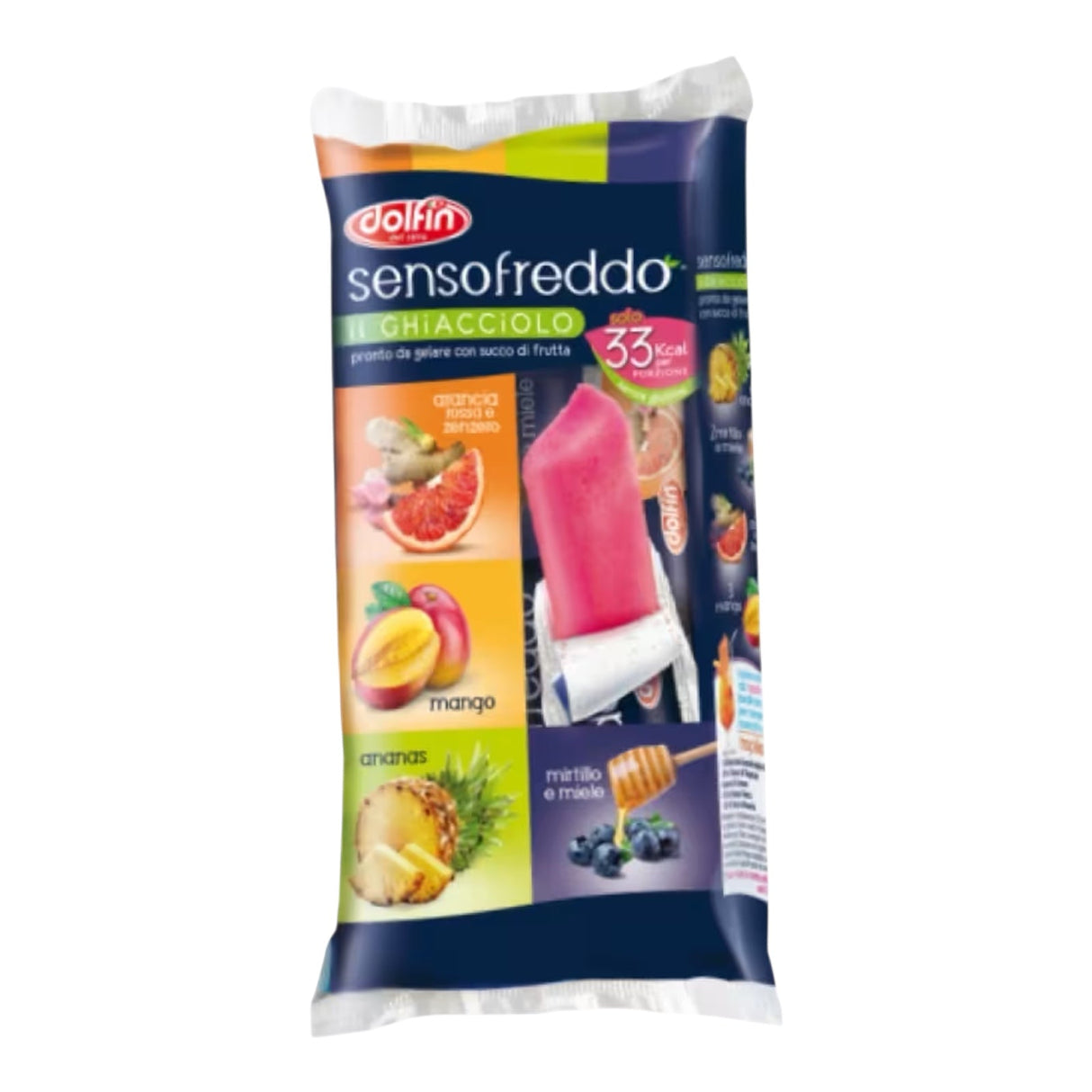 Dolfin Sensofreddo Popsicle with Fruit Juice - 10x42 ml