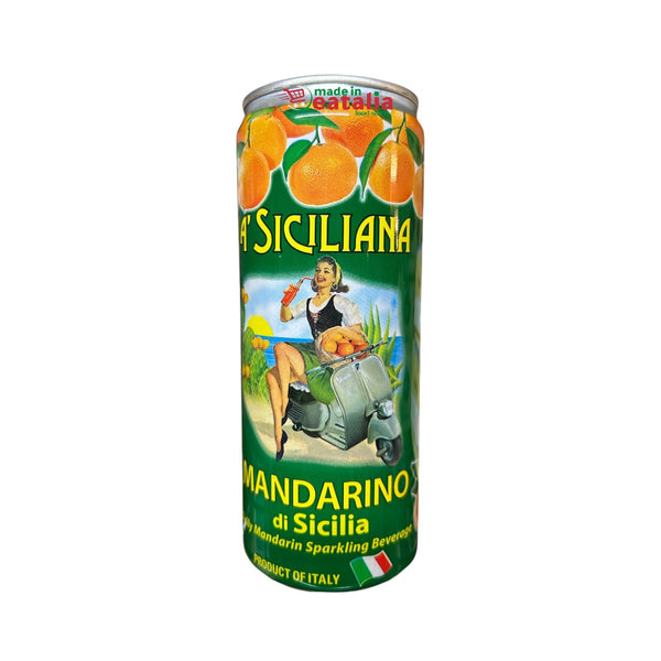 A' Siciliana Mandarin Soda, Sicilian Sparkling Drink 330ml