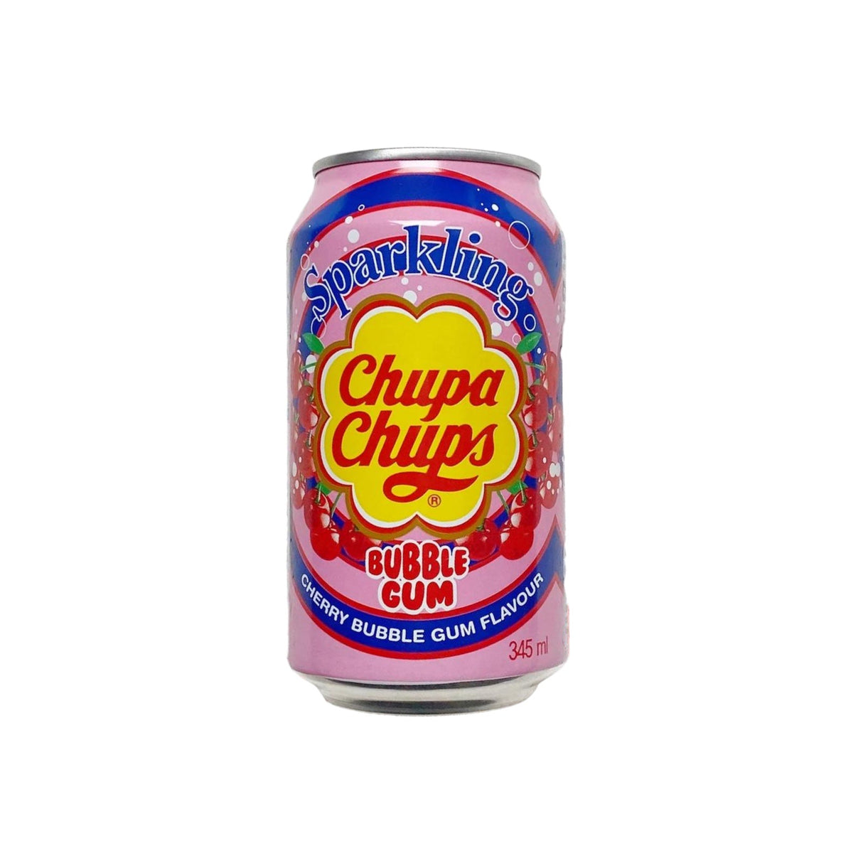 Chupa Chups Sparkling Cherry Bubble Gum Soda (Can) 345ml (Chupa Chups)