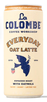 La Colombe Original Oatmilk Draft Latte, Case of 12, 9 Ounce Cans