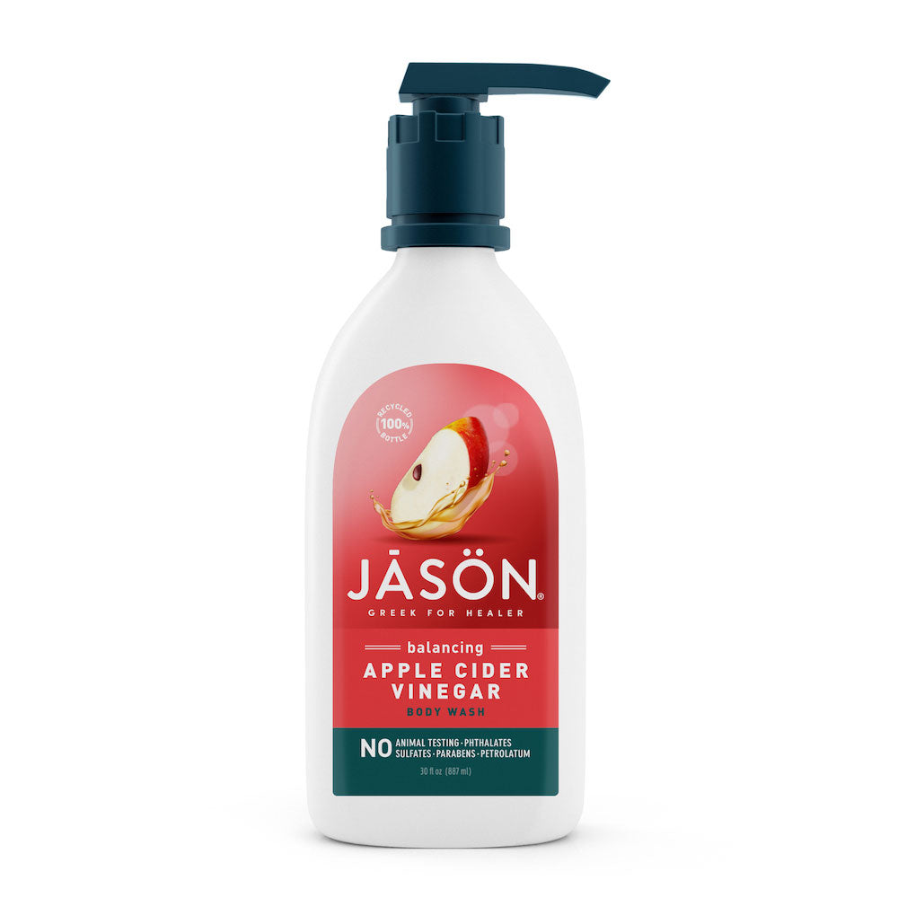 Jason Natural Products Body Wash Apple Cider Vinegar (Pack of 30 Fl oz) - Cozy Farm 