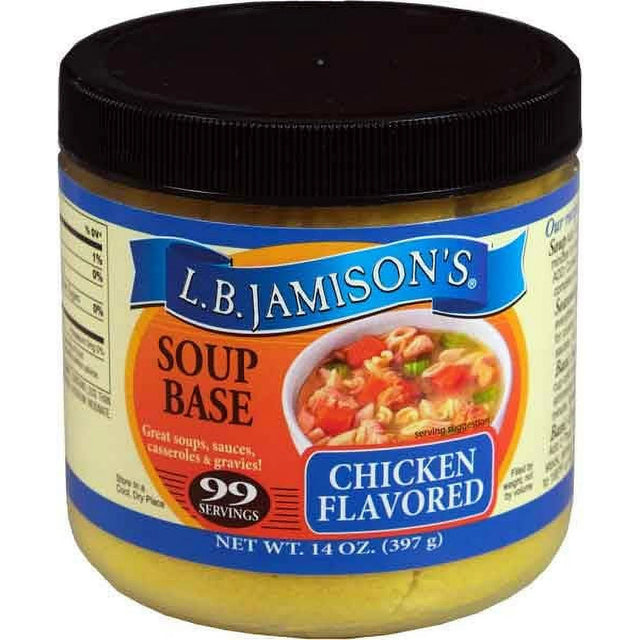 Jamison - Soup Base Chicken - Case Of 6 - 14 Ounces - Cozy Farm 