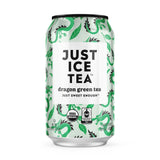 Just Ice Tea - Organic Dragon Green Tea, 12 fl oz (Pack of 12) - Fair Trade Kosher