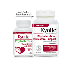 Kyolic Phytosterols Formula 107 Aged Garlic Extract - 80 Capsules