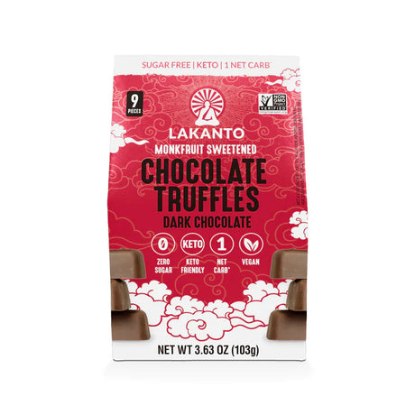 Lakanto Truffles: Keto Dark Chocolate Indulgence | 3.63 Oz (Pack of 10) - Cozy Farm 