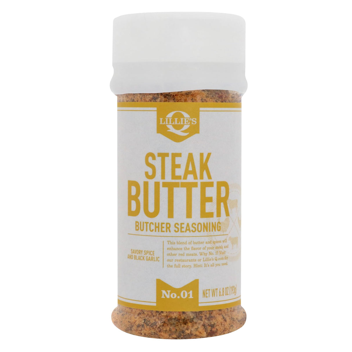Lillie's Q - Steak Butter Seasoning, 6.8 oz (Pack of 6) - Steak Seasoning Blend