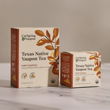 Case of Lost Maples Medium Roast Yaupon – Bold & Complex  –  Loose Leaf & Tea bags