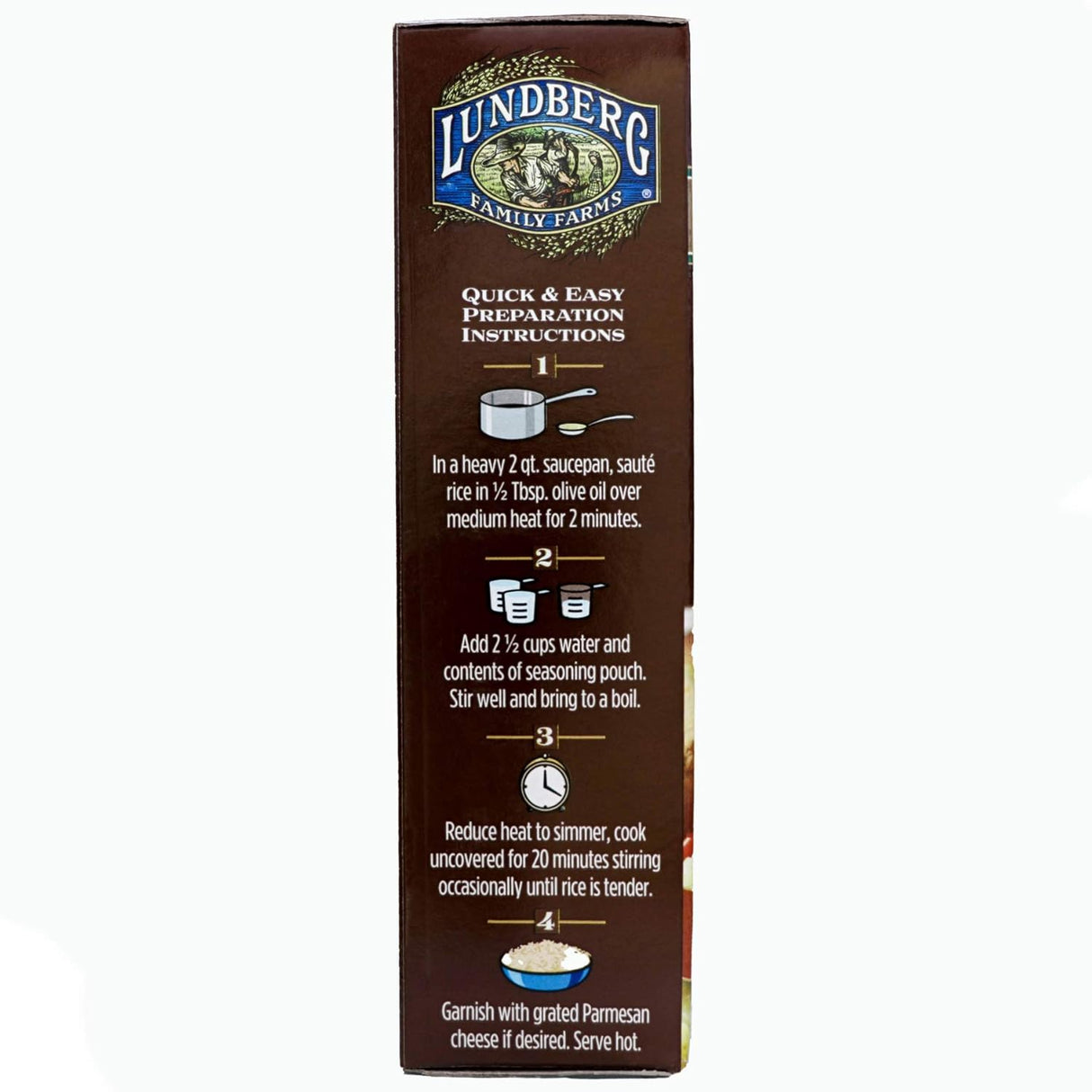 Lundberg Family Farms Organic Creamy Parmesan Risotto, 5.5 oz side 2