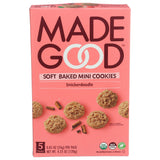 Made Good Soft Mini Snickerdoodle Cookies, Vegan Gluten-Free Snack, Case of 6, 4.25 oz
