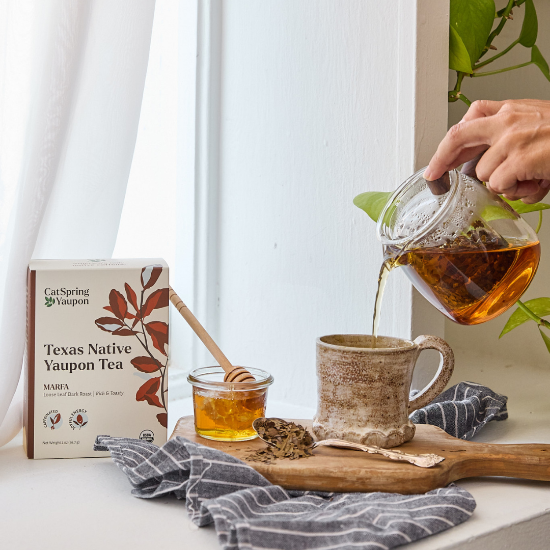 Marfa Dark Roast Yaupon — Black Yaupon Tea — Tea Bags (16 ct)