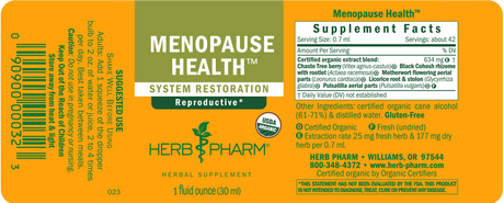 Herb Pharm Menopause Health Support -  Tonic - 1 Fl Oz
