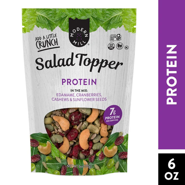 Modern Mill - Salad Topper Protein Multipack, 8/1.5 oz (Case of 6) - Healthy Snack Solution
